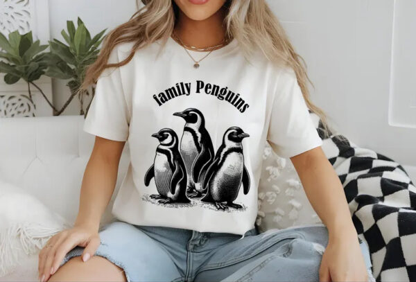 Flippers Up I Stand With The Penguins Cute Penguin T-Shirt