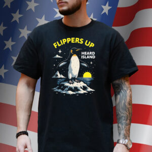 Penguins Flippers Up Heard Island 2025 Shirt