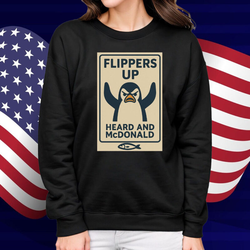 Penguins Flippers Up Heard and McDonald Island Shirt