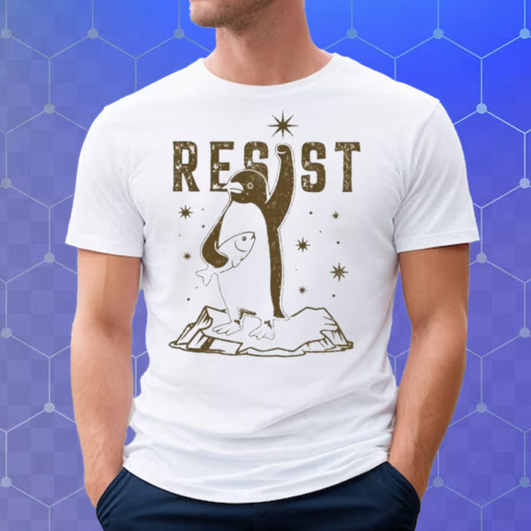 Penguins RESIST Shirt, Subtle FDT Shirt Resistance Protest